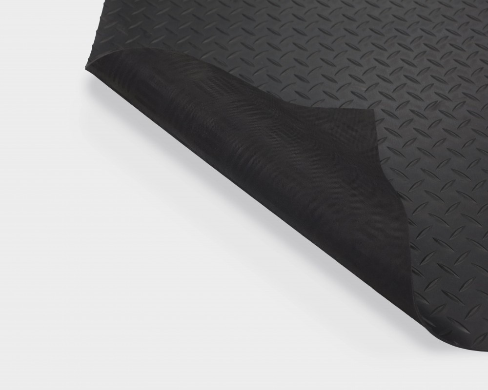 thumbnail image 2 of ALL ABOUT RUBBER Diamond Rubber Matting – 1/8" Thick X 48" Wide X 12' Long, USA Made 2 of 5